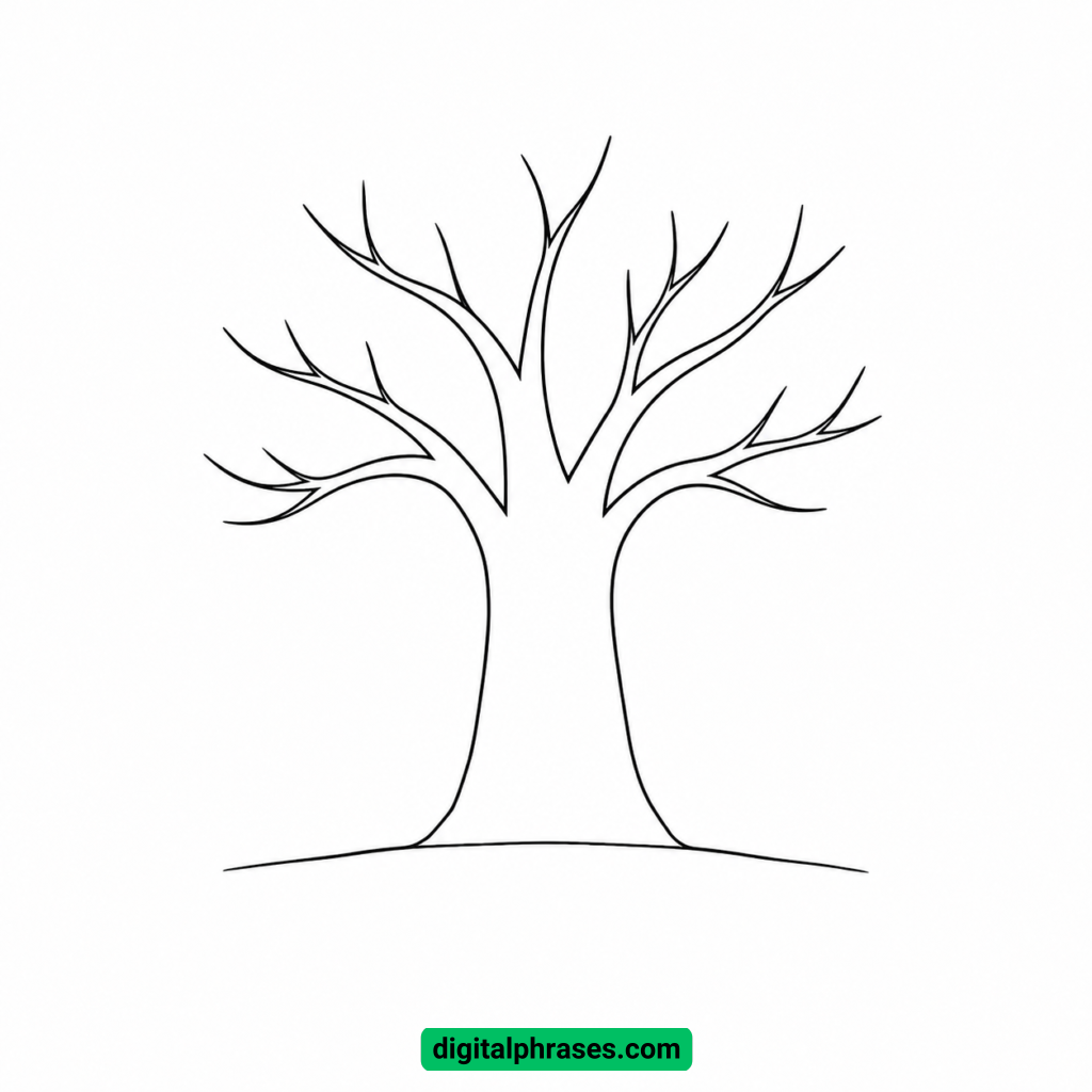 How To Draw a Cherry Blossom Tree