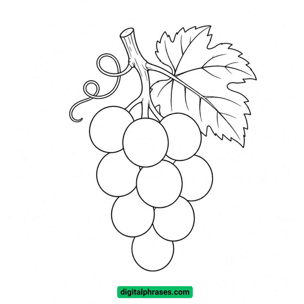 How to Draw a Grape?