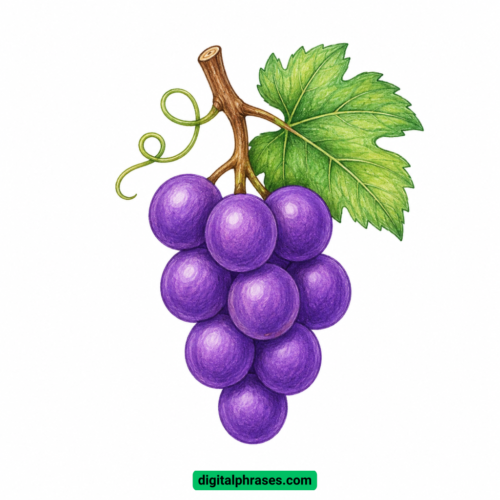 How to Draw a Grape?