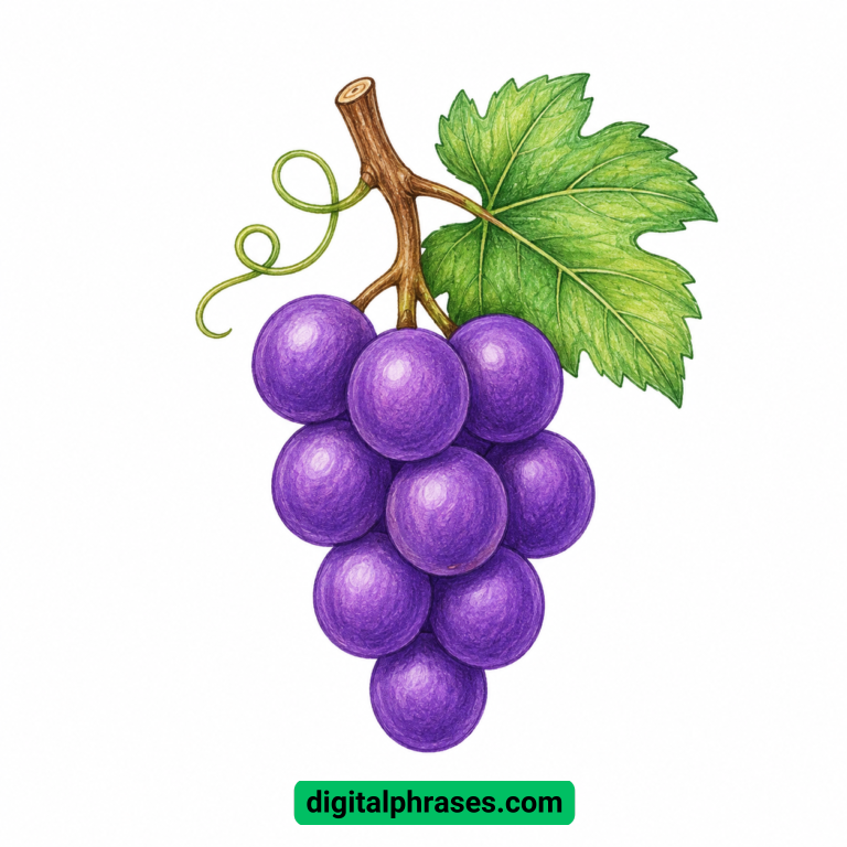 How to Draw a Grape?