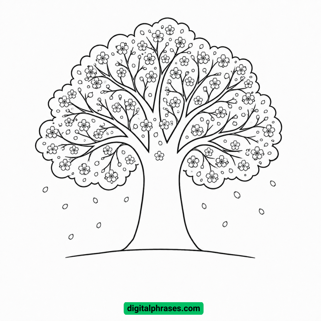 How To Draw a Cherry Blossom Tree How To Draw a Cherry Blossom Tree