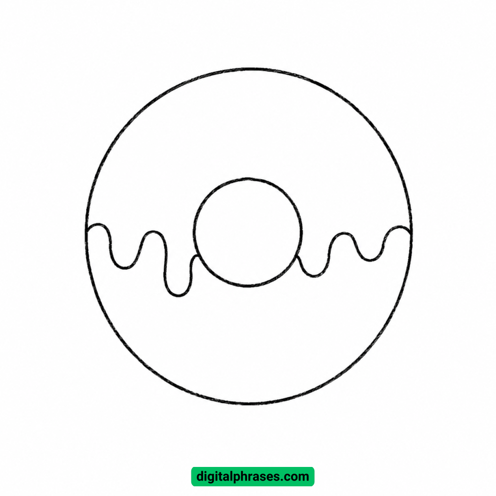 How To Draw a Donut How To Draw a Donut