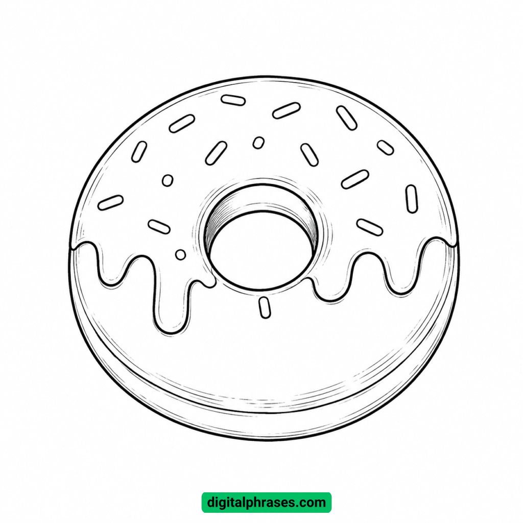How To Draw a Donut How To Draw a Donut